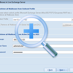 Retrieve all Mailboxes from Active Directory(AD).