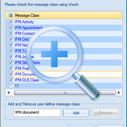 Message class using Check